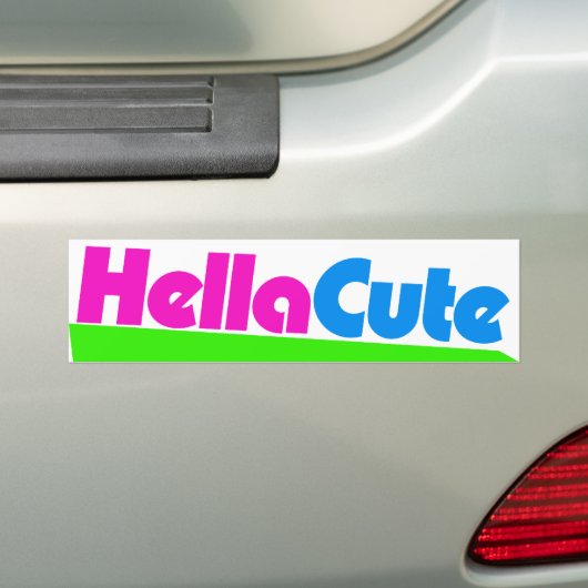 Hella Schattigee super hete kuiken Bumpersticker (Op auto)