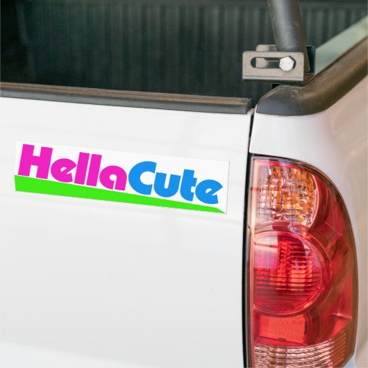 Hella Schattigee super hete kuiken Bumpersticker (Op Truck)