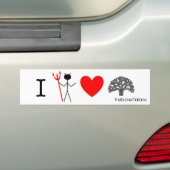 HellaHeartOakland1, ik hou van Oakland. Bumpersticker (Op auto)