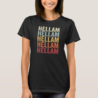 Hellam Pennsylvania Hellam PA Retro  tekst T-shirt