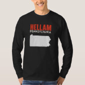 Hellam Pennsylvania USA State America Travel T-shirt (Voorkant)