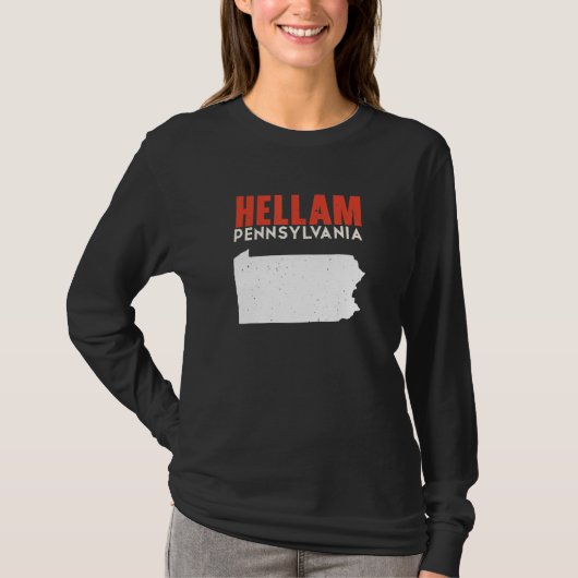 Hellam Pennsylvania USA State America Travel T-shirt (Voorkant)