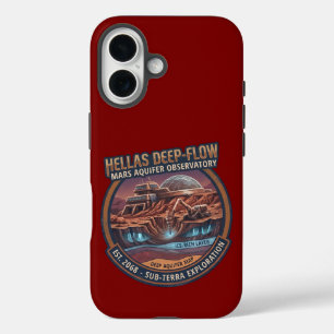 Hellas Deep-Flow Mars Aquifer Observatory iPhone 16 Hoesje