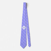 Hellas en Griekse Vlag Getegeld Blauw Personalisat Stropdas (Voorkant)