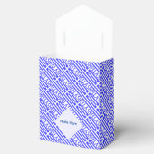 Hellas Griekse vlag betegelde blauwe personalisati Bedankdoosjes (Geopend)