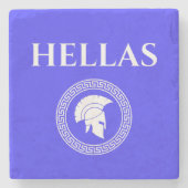 Hellas Spartaan Stenen Onderzetter (Voorkant)