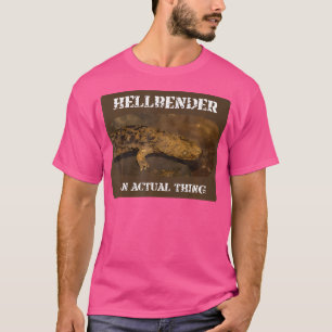 Hellbender Funny Giant Salamander Foute Dierennaam T-shirt