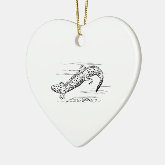 Hellbender Keramisch Ornament (Links)