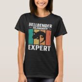 Hellbender Salamander Expert Amphibian T-shirt (Voorkant)