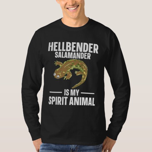 Hellbender Salamander Is My Spirit Animal T-shirt (Voorkant)