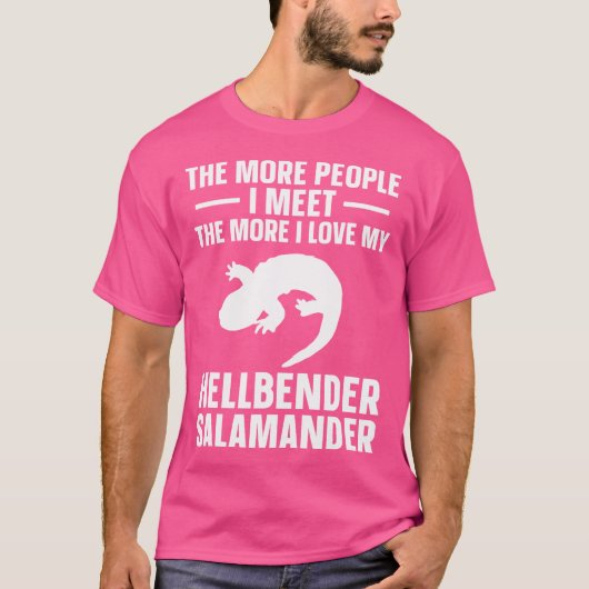 Hellbender Salamander Liefde Mijn Salamander Amfib T-shirt (Voorkant)
