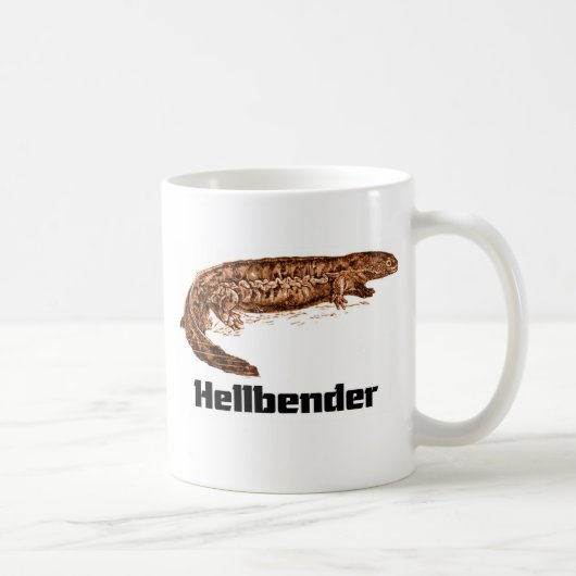 Hellbender t-shirt koffiemok (Rechts)