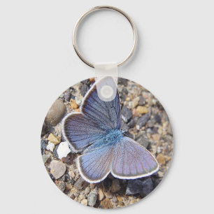Hellblauer Schmetterling Sleutelhanger