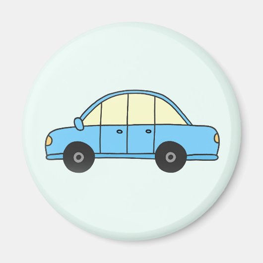 Hellblaues Auto Magneet (Voorkant)