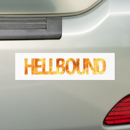 Hellbound Bumpersticker (Op auto)