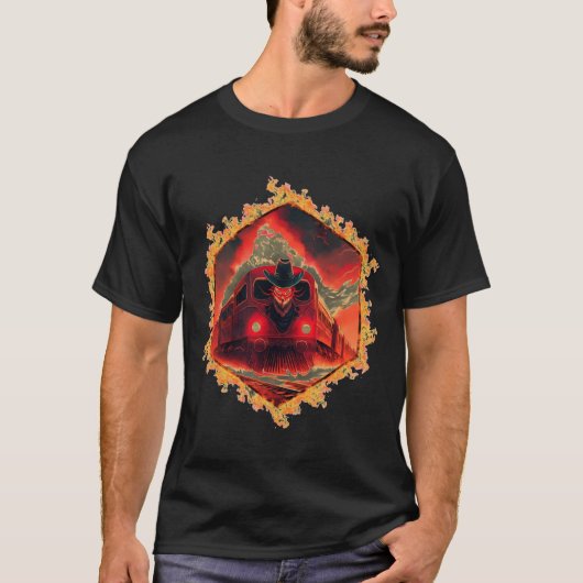 Hellbound Train On Its Journey to Hades T-shirt (Voorkant)