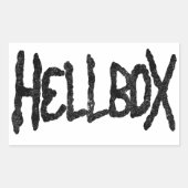 Hellbox-Sticker Rechthoekige Sticker (Voorkant)