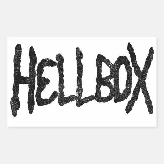 Hellbox-Sticker Rechthoekige Sticker (Voorkant)