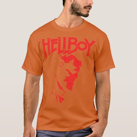 Hellboy-profiel cadeaujongen t-shirt (Voorkant)