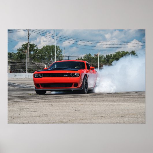Hellcat Burnout Poster (Voorkant)