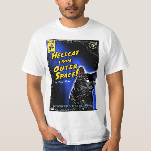 Hellcat uit de buitenruimte. t-shirt (Voorkant)