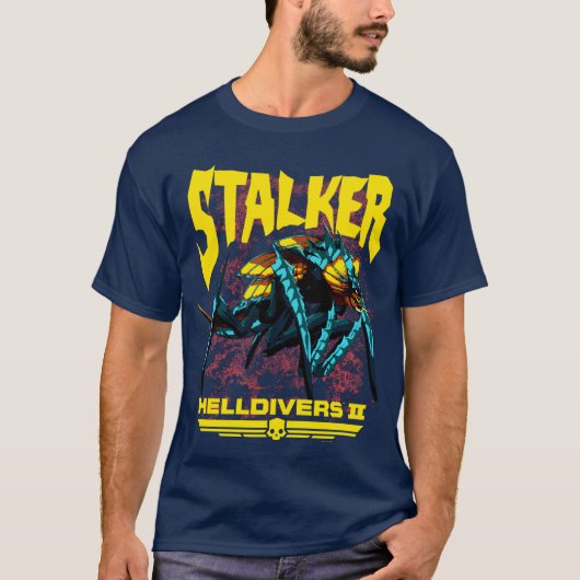 Helldivers 2 Sony Playstation Videospel Stalkerer T-shirt (Voorkant)