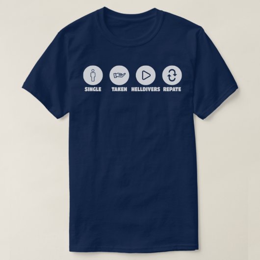 Helldivers Gamers beroemd gemaakt door Repate T-shirt (Design voorkant)