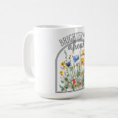 Helle Dagen Vooruit Zomerbloem Koffiemok (Voorkant links)