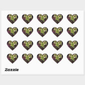 Hellebore Bloesems Botanische Hartsticker Hart Sticker (Vel)