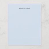 Hellebore Blue Dusty Roos Weddenschappen Reception Flyer (Achterkant)