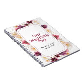 Hellebore Floral Burgundy Wedding Planner Notitieboek (Rechterzijde)