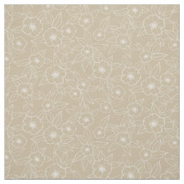 Hellebore Handgetrokken Beige Neutrale Patroon Stof