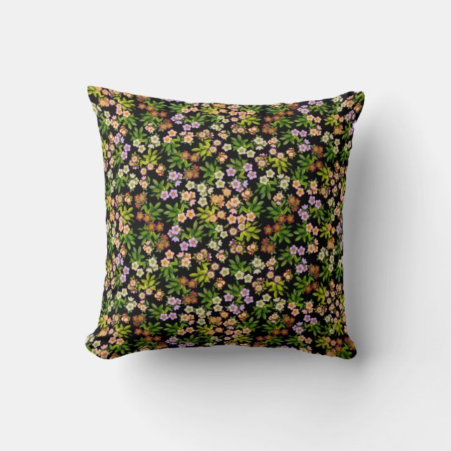 Hellebore Lenten Roos Flowers Pillow Kussen (Voorkant)