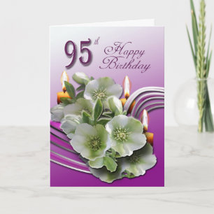 Hellebores 95th Birthday Wishes Wenskaart Kaart