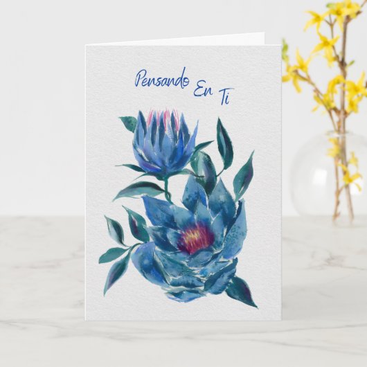 Hellebores Azules Denkend aan Jou Kaart (Gele Bloem)