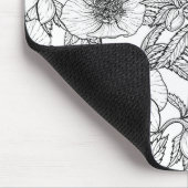 Hellebores in zwart-wit muismat (Hoek)