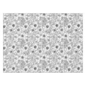 Hellebores in zwart-wit tafelkleed (Voorkant (Horizontaal))