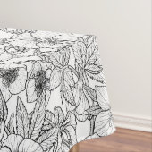 Hellebores in zwart-wit tafelkleed (Voorbeeld)