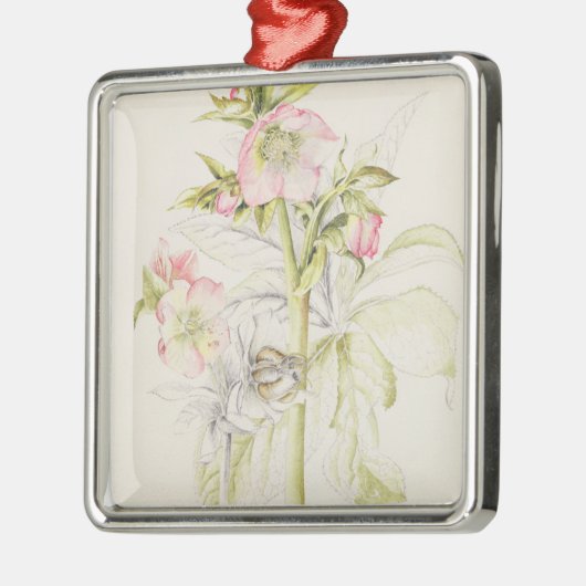 Hellebores Metalen Ornament (Links)