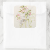 Hellebores Vierkante Sticker (Tas)
