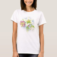 Helleborus bloemen kunst T-shirt