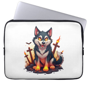 Hellehond Husky Hond Laptop Sleeve