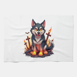 Hellehond Husky Hond Theedoek