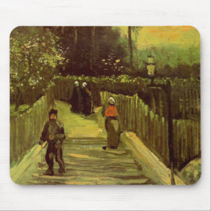 Hellend pad in Montmartre door Vincent van Gogh Muismat