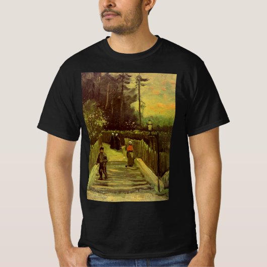 Hellend pad in Montmartre door Vincent van Gogh T-shirt (Voorkant)
