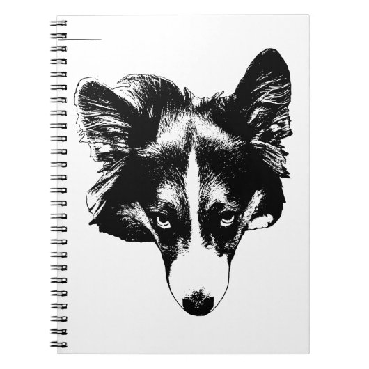hellende corgi kalm notitieboek (Voorkant)