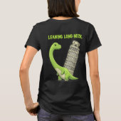 Hellende Langhals Schattige Brachiosaurus & Hellen T-shirt (Achterkant)