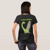 Hellende Langhals Schattige Brachiosaurus & Hellen T-shirt (Achterkant volledig)