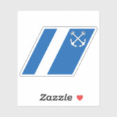 Hellenic Coast Guard Racing Stripe, Griekenland Sticker (Vel)