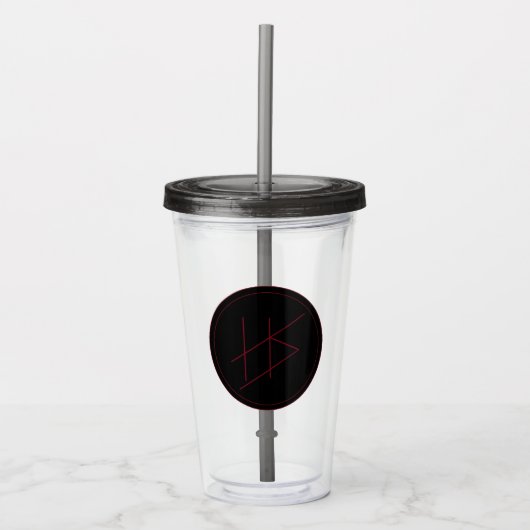 Hellenic Sorrow Tumbler Acryl Drinkbeker (Voorkant)